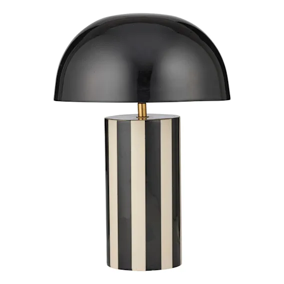 Raya Table Lamp 30x41cm in Black/ Ivory
