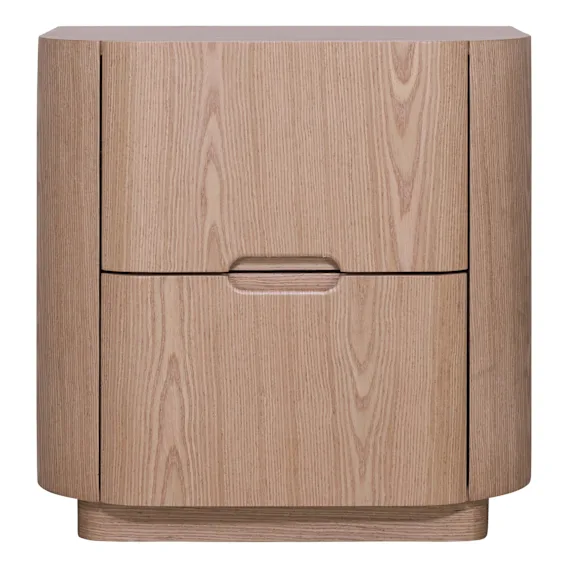 Regis Bedside Table in White Oak
