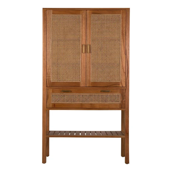 Rita Storage Cabinet in Mindi / Rattan