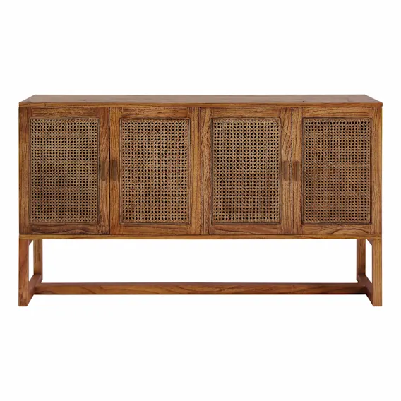 Rita 4 Door Buffet 160cm in Mindi / Rattan