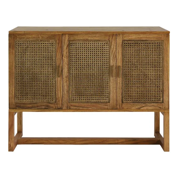 Rita 3 Door Buffet 120cm in Mindi / Rattan