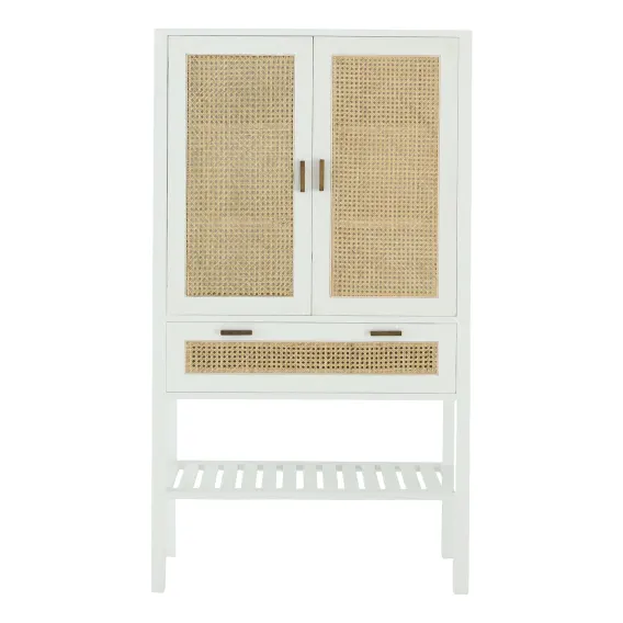 Rita Storage Cabinet in Mike White Mindi / Rattan