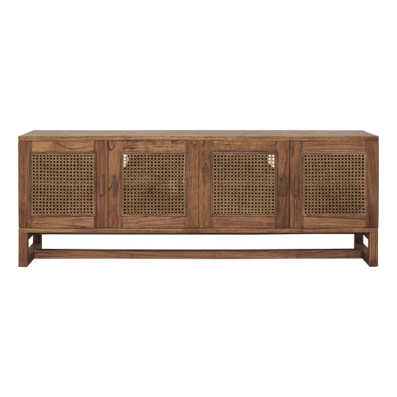 Rita Entertainment Unit 4 Door in Mindi / Rattan