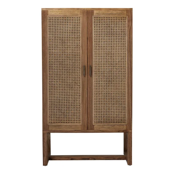 Rita Small Cabinet in Mindi / Rattan