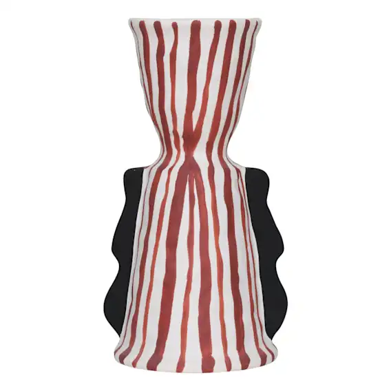 Ripley Vase 21x35cm in Red / White