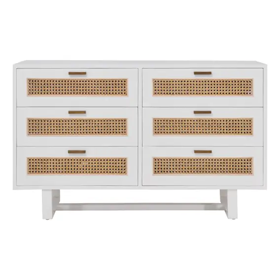 Rita Dresser in Mindi White / Rattan