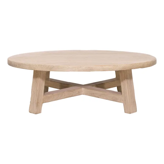 Royal Round Coffee Table 100cm in Reclaimed Elm