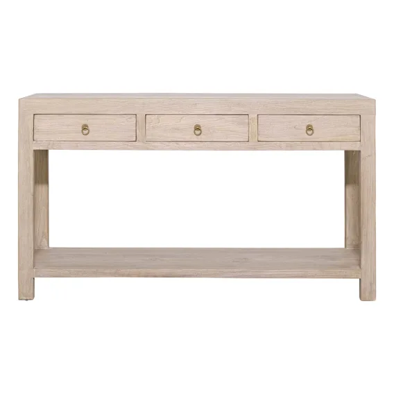 Royal Console Table 160cm in Reclaimed Elm