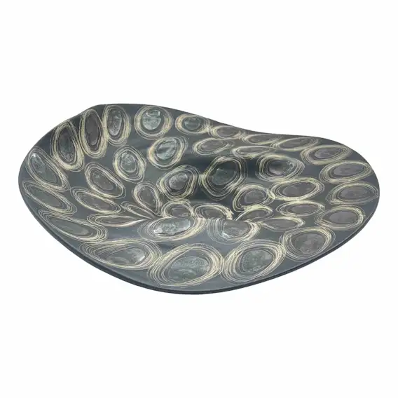 Rockpool Platter 46x15cm in Black / Cream