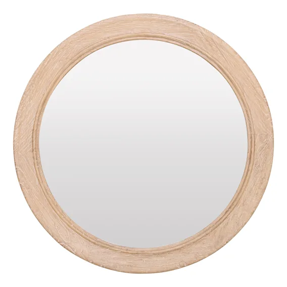 Royal Round Mirror 100cm in Reclaimed Elm