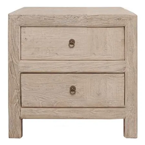 Royal Small Bedside Table in Reclaimed Elm