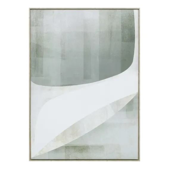 Sage Shapes 2 Box Framed Canvas in 104 x 144cm