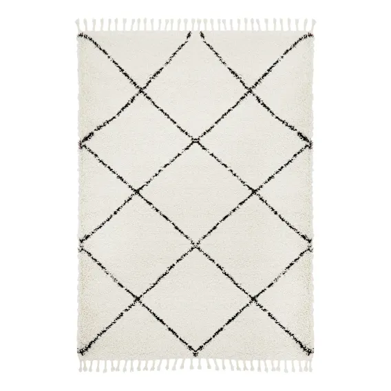 Saffron 22 Rug 120x170cm in Off White/Black