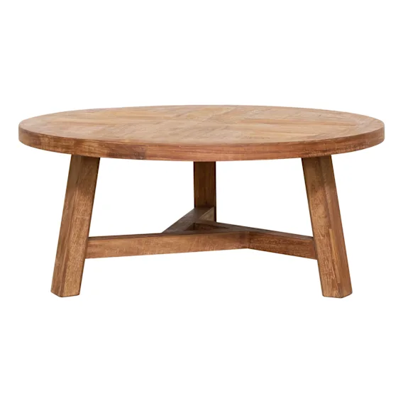 Sawyer Round Coffee Table 80cm in Reclaimed Teak
