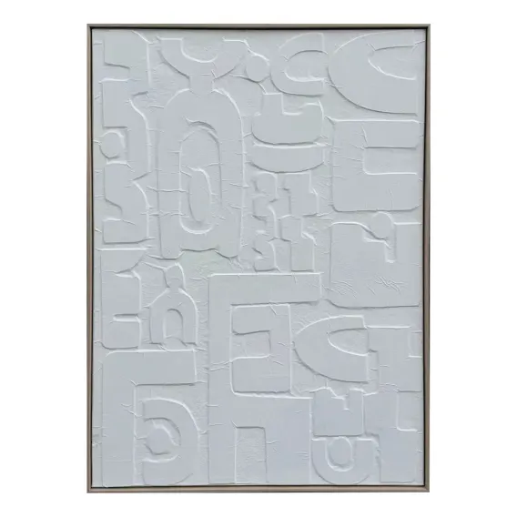 Sculptural Impressions Box Framed Canvas in 100 x 140cm