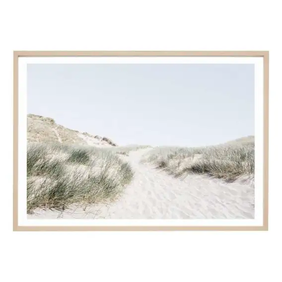 Seaside Path Framed Print in 87 x 62cm