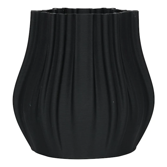 Selma Vase 22x22cm in Black