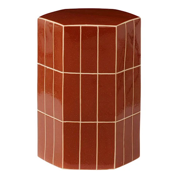 Seidler Stool 38x53.5cm in Rust