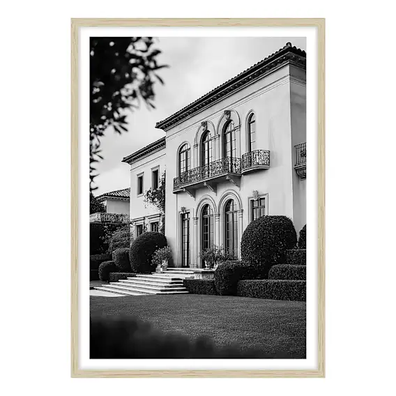 Shadowed Estate Framed Print in 95 x 133cm