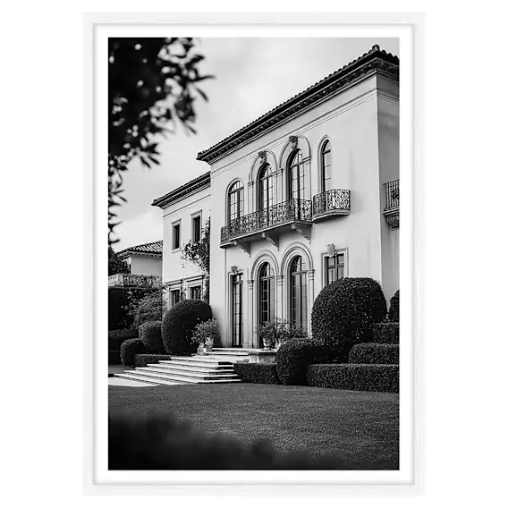 Shadowed Estate Framed Print in 103 x 143cm