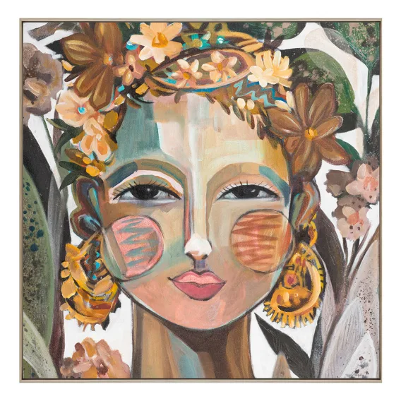 Sinorita Box Framed Canvas in 122x122cm