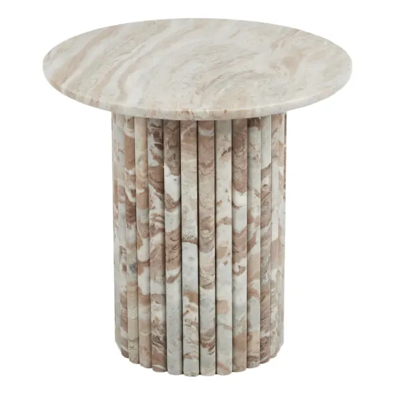 Silvio Side Table 50x50cm in Beige
