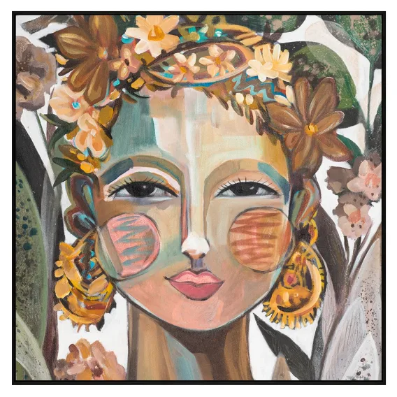 Sinorita Box Framed Canvas in 102 x 102cm