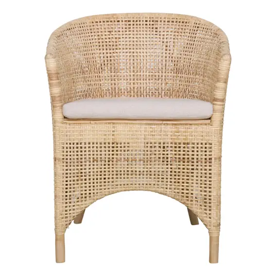 Skylar Dining Chair in Rattan Natural