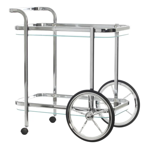 Smith Bar Cart 73x100cm in Chrome