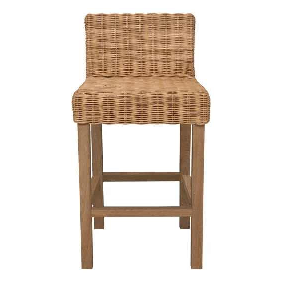 Sorrento Bar Chair in Clear Rattan / Havana Stain