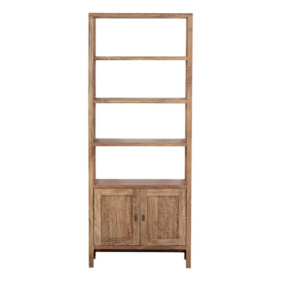 Sorrento Open Shelf Unit 80cm in Mangowood Havana