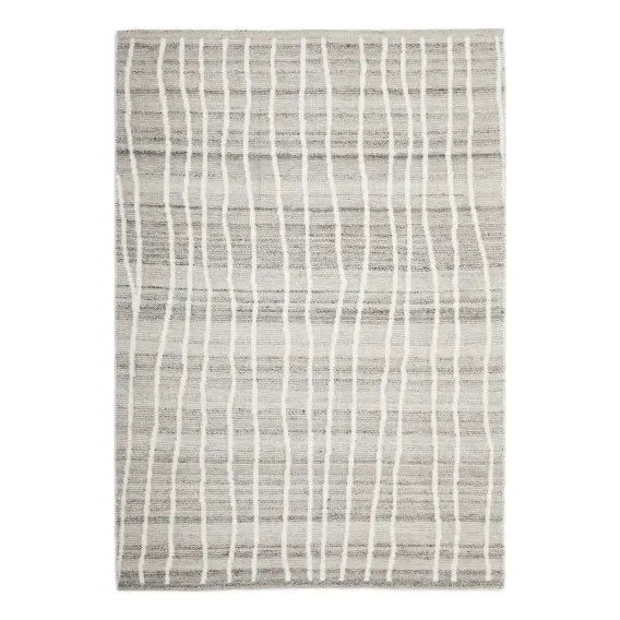 Stockholm Lucas Rug 190x280 in Silver