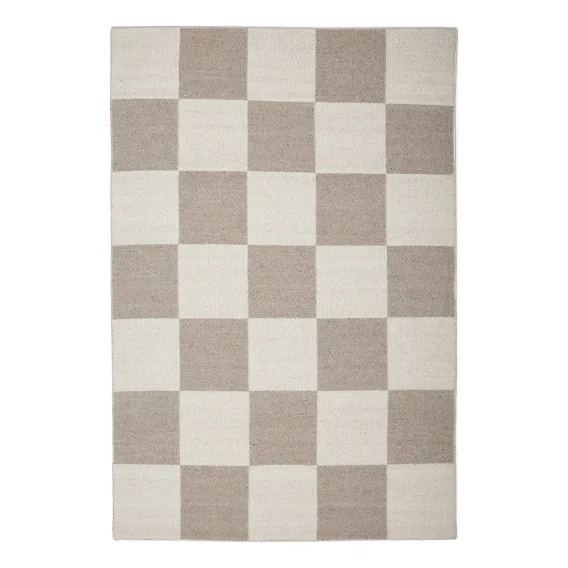 Stockholm Odin Rug 190x280cm in Stone/Off White