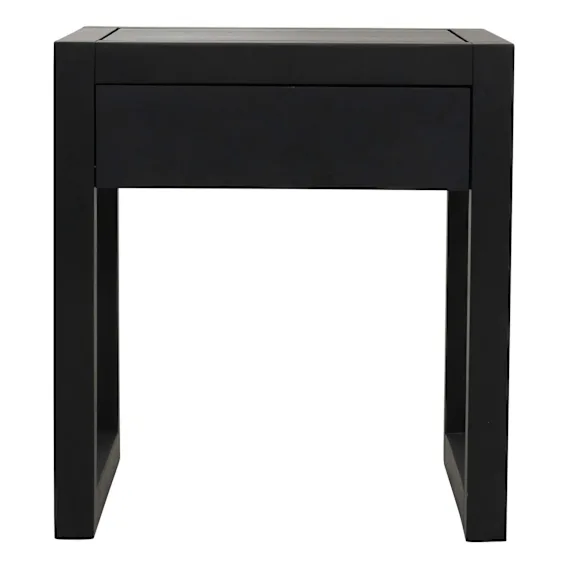 Strand Bedside Table in Oak Black