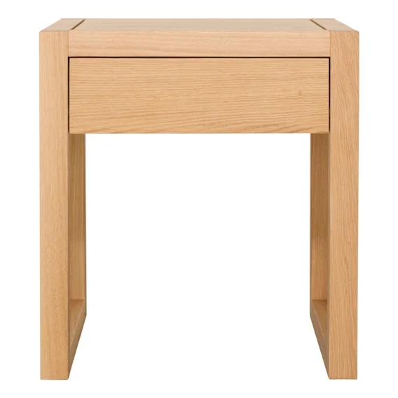 Strand Bedside Table in Oak Clear Lacquer