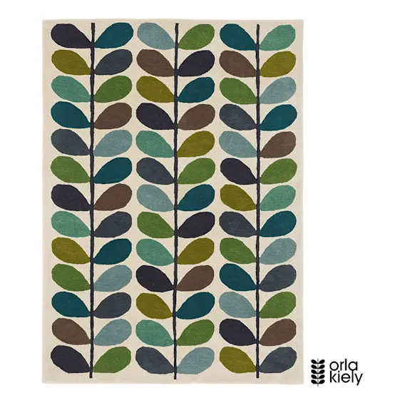 Stem Kingfisher Rug 160x230cm in Blue