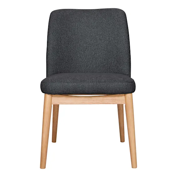 Stanford Dining Chair in Belfast Charcoal / Clear