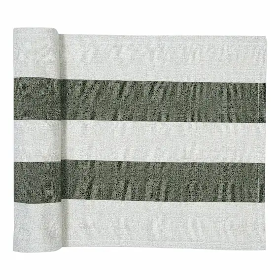 Stripe Runner Large 350x1cm in Olive