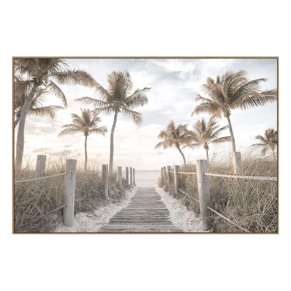 Summer Walk Box Framed Canvas in 100x150cm
