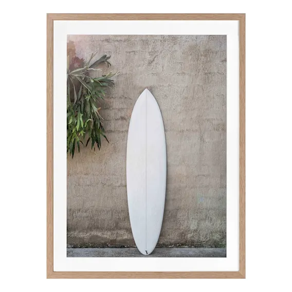 Surfboards & Sun Framed Print in 84 x 105cm