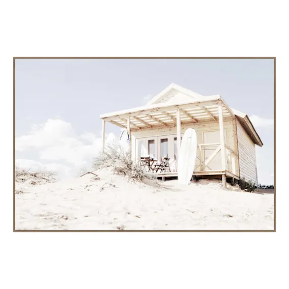 Surf Shack Box Framed Canvas in 150 x 100cm