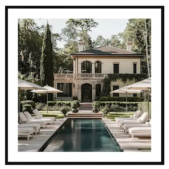 Sunningdale Framed Print in 95 x 95cm