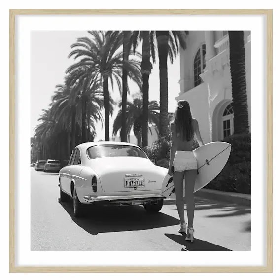 Summer Vibes Framed Print in 84 x 84cm