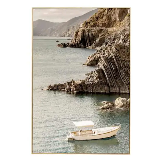 Sunny Sailboat Box Framed Canvas in 92 x 137cm