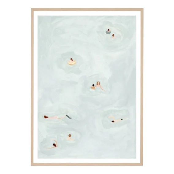 Summer Swim Framed Print in 33 x 45cm