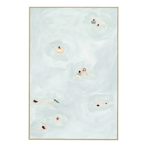 Summer Swim Box Framed Canvas in 82 x 122cm