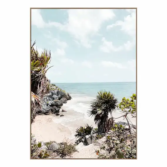 Summer Vibes B Box Framed Canvas in 95 x 135cm