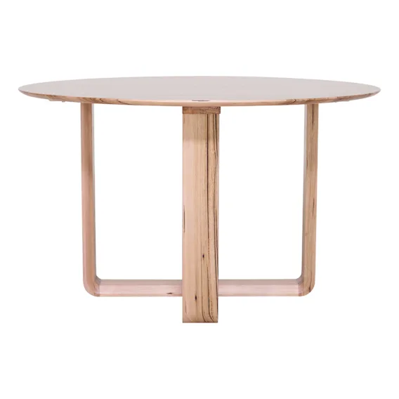 Suffolk Round Dining Table 130cm in High Feature Messmate