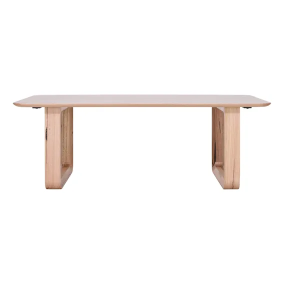 Suffolk Coffee Table 130cm in High Feature Messmate