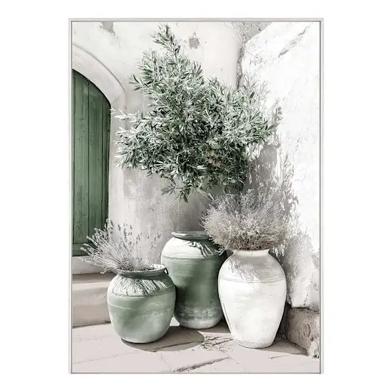 Sunlit Vessels Box Framed Canvas in 94 x 132cm